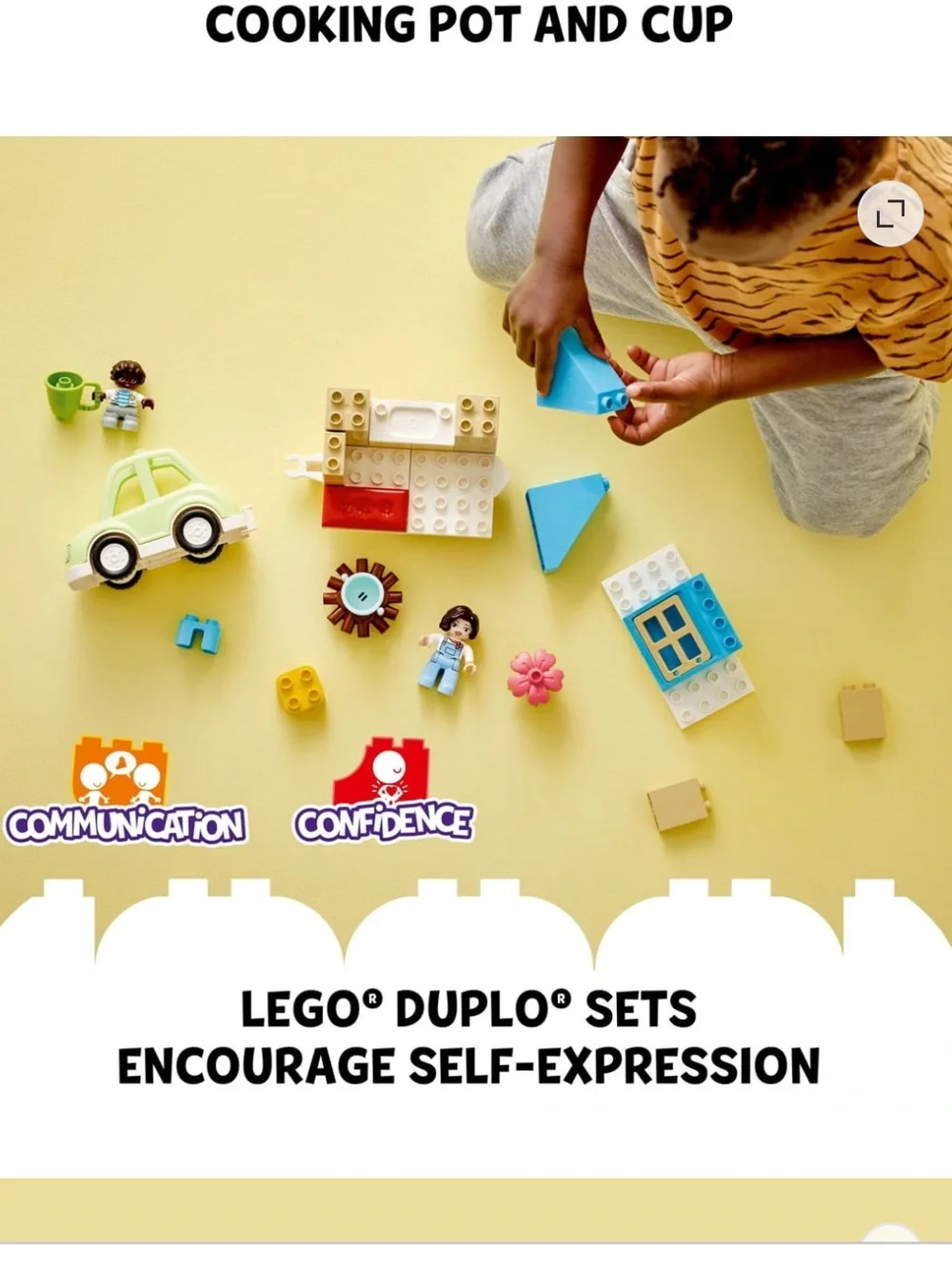 OFFERS OPEN! Kids LEGO DUPLO Town house on wheels Toddler Learning Toy Legos Set